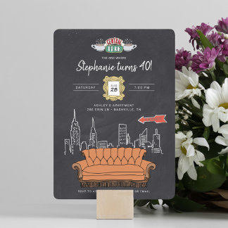 FRIENDS™ | Central Perk Chalkboard Birthday Einladung