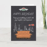 FRIENDS™ | Central Perk Chalkboard Geburtstag Karte<br><div class="desc">Feiern Sie Ihren Geburtstag mit FRIENDS™.</div>