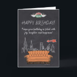 FRIENDS™ | Central Perk Chalkboard Geburtstag Karte<br><div class="desc">Feiern Sie Ihren Geburtstag mit FRIENDS™.</div>