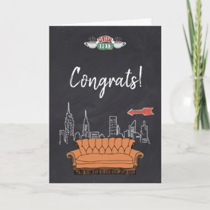 FRIENDS™   Central Perk Chalkboard Glückwunsch Karte