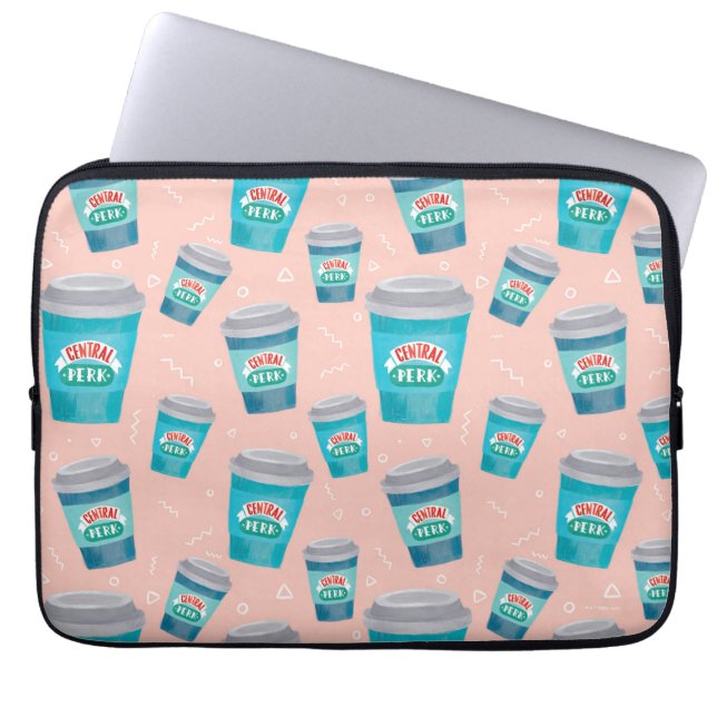 FRIENDS™ | Central Perk Coffee Cup Muster Laptopschutzhülle (Vorderseite)