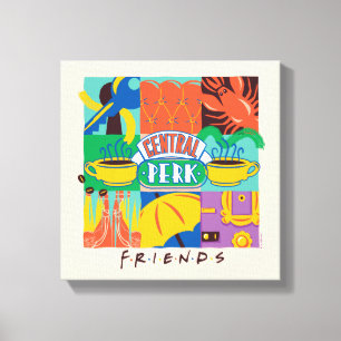 FRIENDS™ Central Perk Lebendige Grafik Leinwanddruck