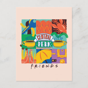 FRIENDS™ Central Perk Lebendige Grafik Postkarte