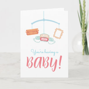 FRIENDS™ Central Perk Mobile Babyparty Karte