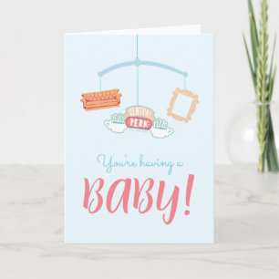 FRIENDS™ Central Perk Mobile Babyparty Karte