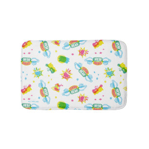 FRIENDS™ Central Perk Neon-Muster Badematte