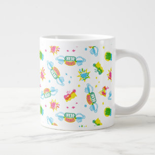 FRIENDS™ Central Perk Neon-Muster Jumbo-Tasse