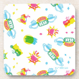 FRIENDS™   Central Perk Neon Pattern Getränkeuntersetzer