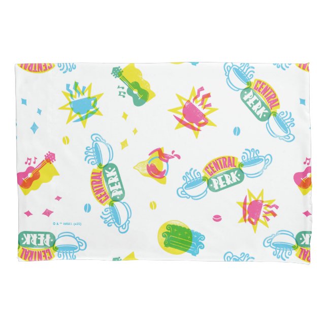 FRIENDS™ | Central Perk Neon Pattern Kissenbezug (Vorderseite)
