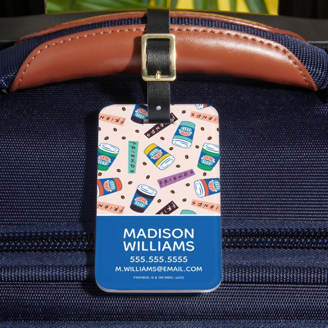 FRIENDS™ | Central Perk Vibrank Coffee Pattern Gepäckanhänger (Vorderseite Insitu 2)