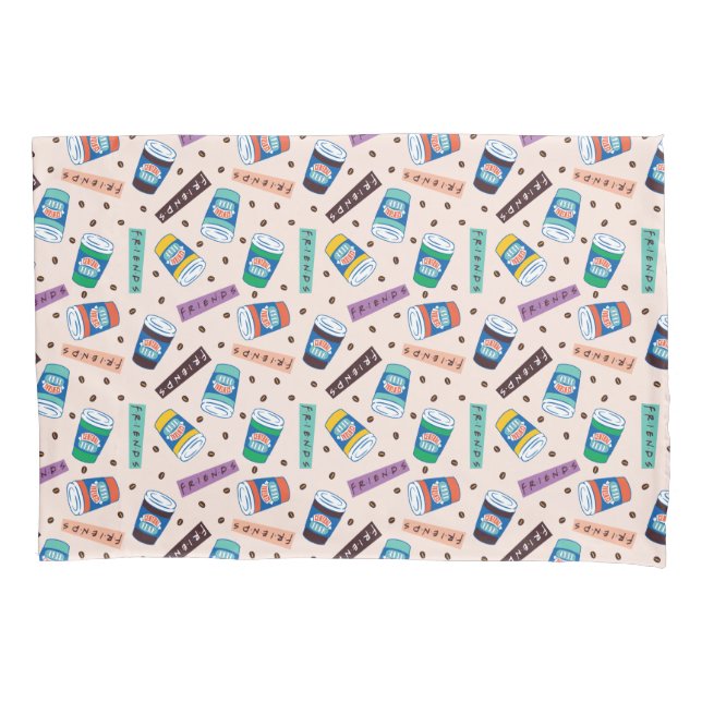 FRIENDS™ | Central Perk Vibrank Coffee Pattern Kissenbezug (Vorderseite)