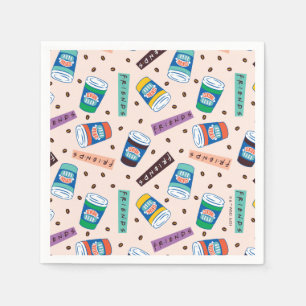FRIENDS™   Central Perk Vibrank Coffee Pattern Serviette
