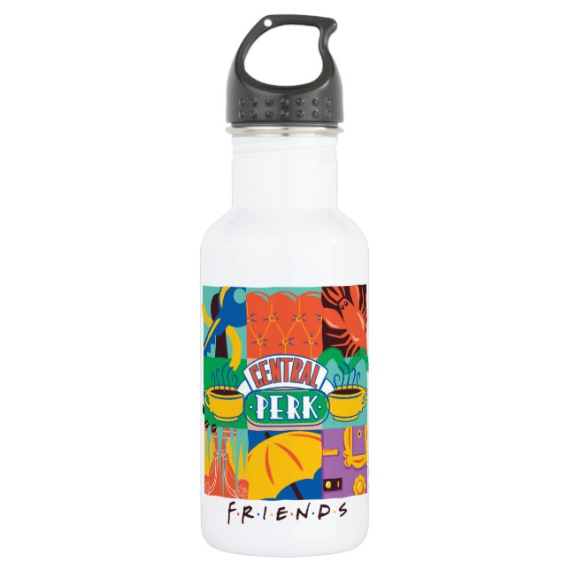FRIENDS™ | Central Perk Vibrant Graphic Edelstahlflasche (Vorderseite)
