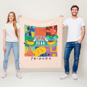 FRIENDS™ Central Perk Vibrant Graphic Fleecedecke