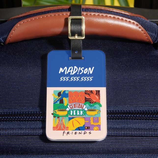 FRIENDS™ | Central Perk Vibrant Graphic Gepäckanhänger (Vorderseite Insitu 2)