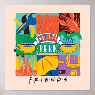 FRIENDS™ Central Perk Vibrant Graphic Poster