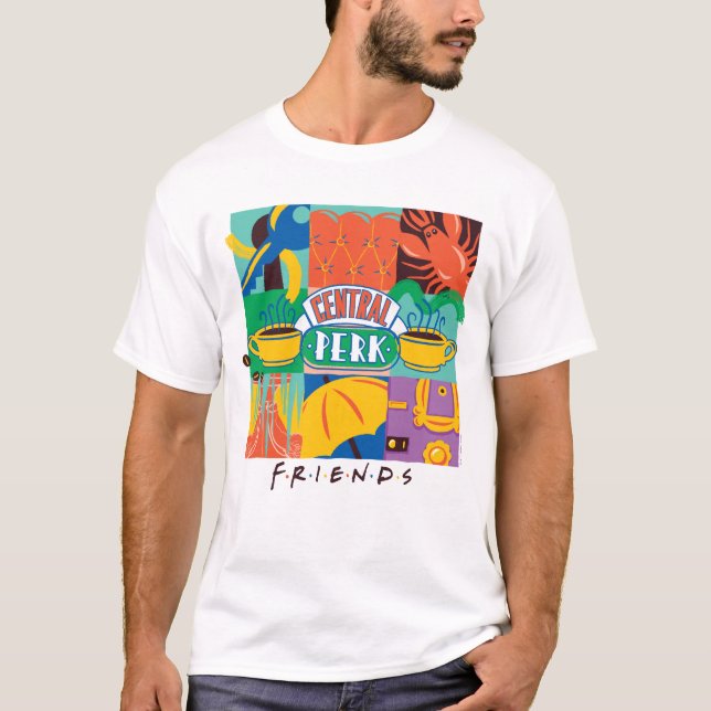 FRIENDS™ | Central Perk Vibrant Graphic T-Shirt (Vorderseite)