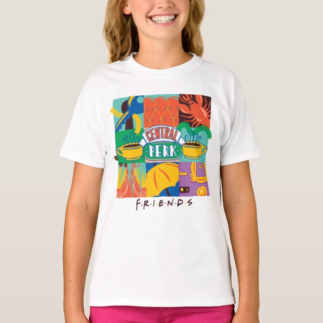 FRIENDS™ | Central Perk Vibrant Graphic T-Shirt (Vorderseite)