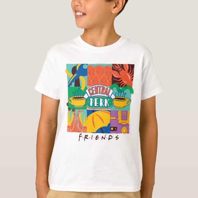 FRIENDS™ | Central Perk Vibrant Graphic T-Shirt (Vorderseite)