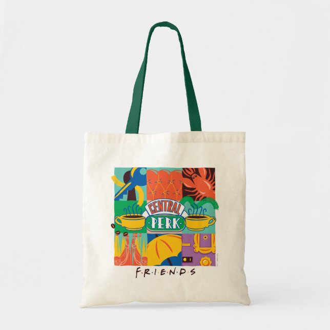 FRIENDS™ | Central Perk Vibrant Graphic Tragetasche (Vorne)