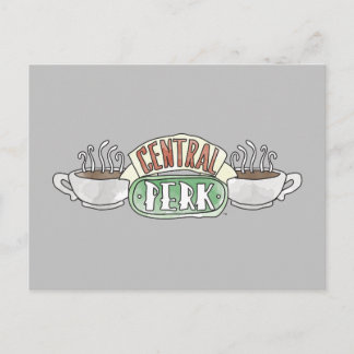FRIENDS™ | Central Perk Wasserfarben-Logo Einladungspostkarte