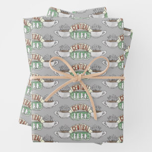 FRIENDS™ Central Perk Wasserfarben-Logo Geschenkpapier Set