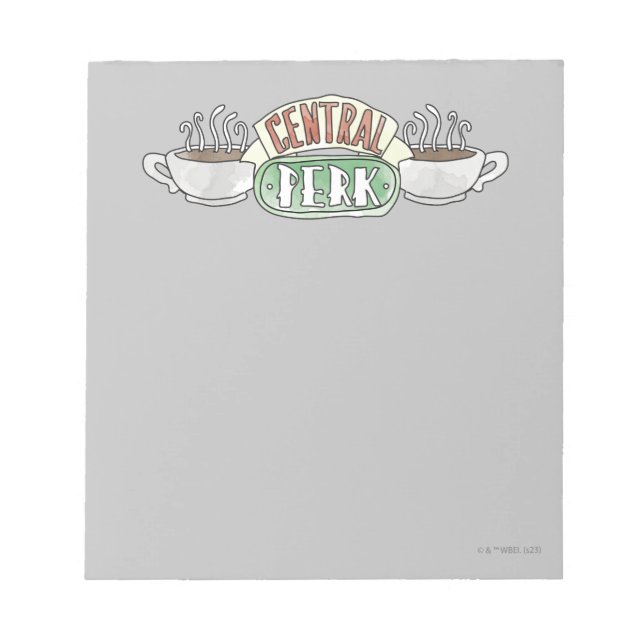 FRIENDS™ | Central Perk Watercolor-Logo Notizblock (Vorderseite)
