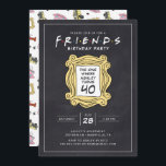 FRIENDS™ | Chalkboard 40. Geburtstag Einladung<br><div class="desc">Feiern Sie Ihren Geburtstag mit FRIENDS™. Personalisieren Sie diese phantastische Chalkboard Birthday Einladung,  indem Sie alle Ihre Party-Details!</div>