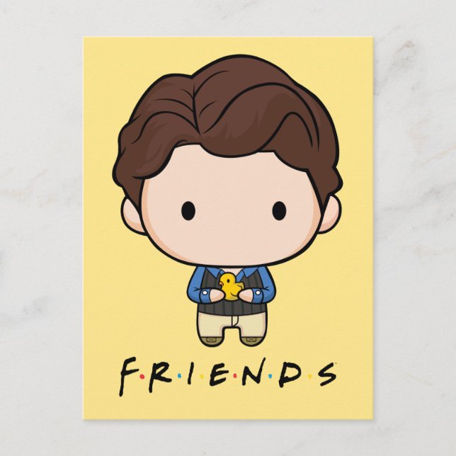 FRIENDS™ | Chandler Chibi Einladungspostkarte (Vorderseite)