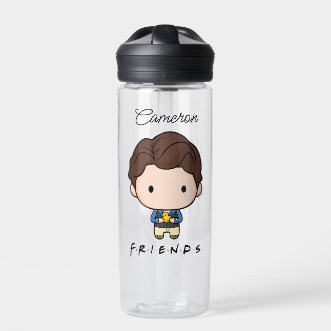 FRIENDS™ | Chandler Chibi | Name hinzufügen Trinkflasche (Vorderseite)
