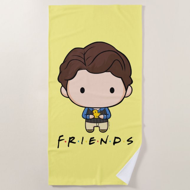 FRIENDS™ | Chandler Chibi Strandtuch (Vorderseite)