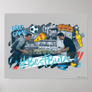FRIENDS™ Chandler & Joey - Beste Freunde Poster