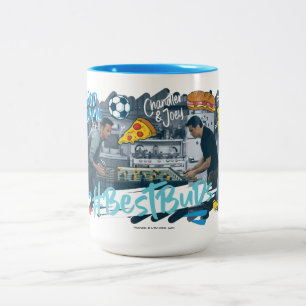 FRIENDS™ Chandler & Joey - Beste Freunde Zweifarbige Tasse