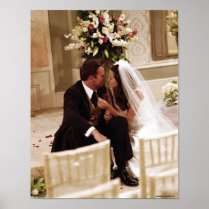 FRIENDS™ Chandler & Monica Heirateten Poster