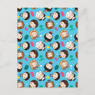 FRIENDS™   Character Chibi-Muster Einladungspostkarte