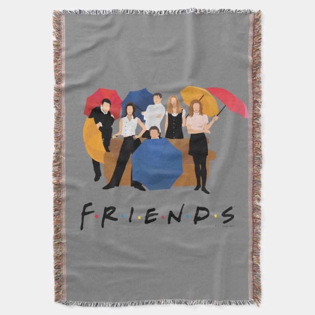 FRIENDS™ Charakter-Silhouette Decke (Vorderseite Vertikal)