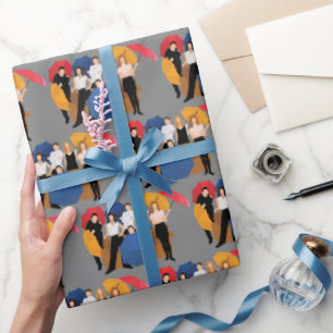 FRIENDS™ Charakter-Silhouette Geschenkpapier