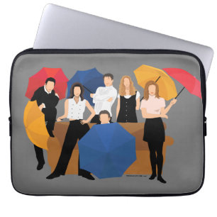 FRIENDS™ Charakter-Silhouette Laptopschutzhülle
