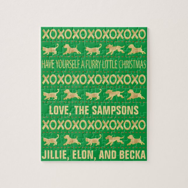 Friends Christmas Furry Puzzle (Vertikal)