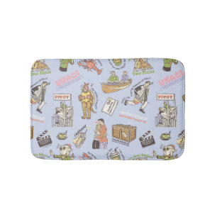 FRIENDS™ Colorful Cartoon Pattern Badematte
