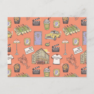 FRIENDS™ Colorful Icons Pattern Postkarte