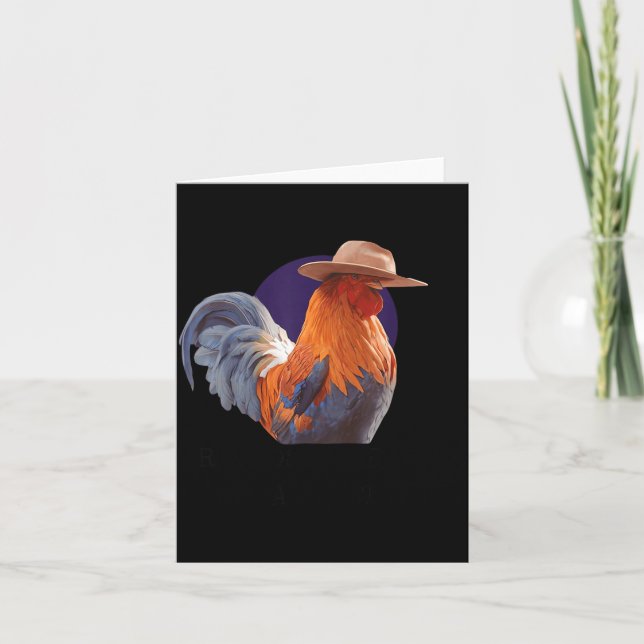 Friends Come And Go Scrappy Stays Funny Chicken Me Karte (Vorderseite)