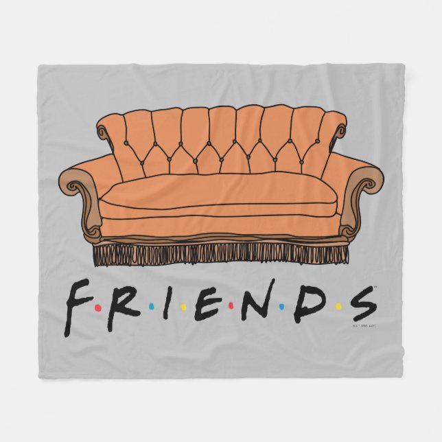 FRIENDS™ Couch Fleecedecke (Vorderseite (Horizontal))