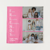 FRIENDS Custom Foto Pink Tapestory