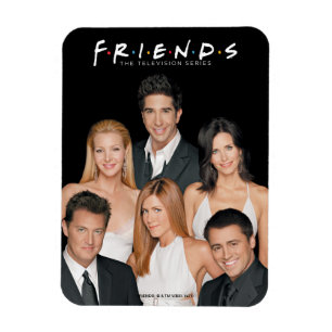 FRIENDS™   Darsteller in formeller Kleidung Nahauf Magnet