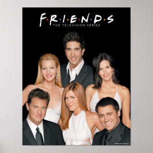 FRIENDS™   Darsteller in formeller Kleidung Nahauf Poster