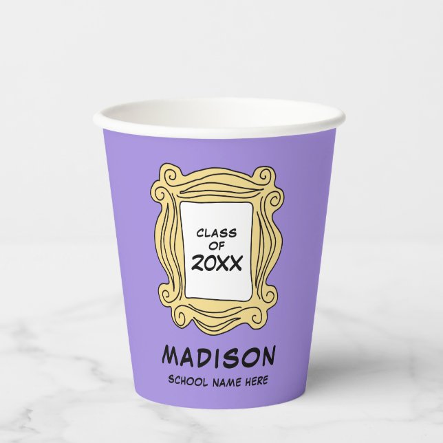 FRIENDS™ das mit dem Abschluss Pappbecher (Vorderseite)