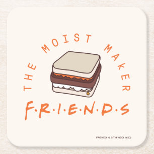 FRIENDS™ Der Moist Maker Rechteckiger Pappuntersetzer