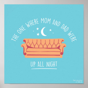 FRIENDS™ Die ganze Nacht wach Poster