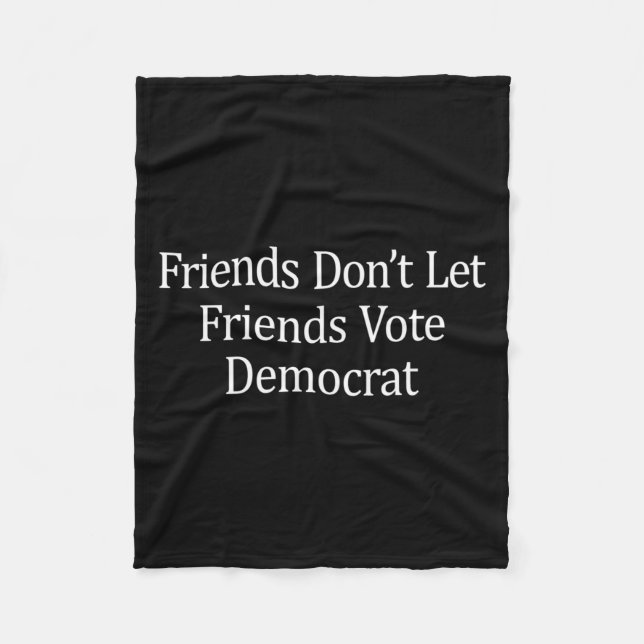Friends Don't Let Friends Vote Democrat - Long Sle Fleecedecke (Vorderseite)